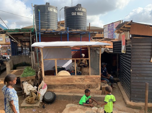 Newly constructed vegetables staff by FAYODE for Mrs Adewale