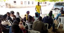 FAYODE program coordinator with Kwara Youth Farmers